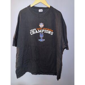 Vintage New York Mets 2006 NL East Division Champions T-Shirt Black 3XL CSA MLB